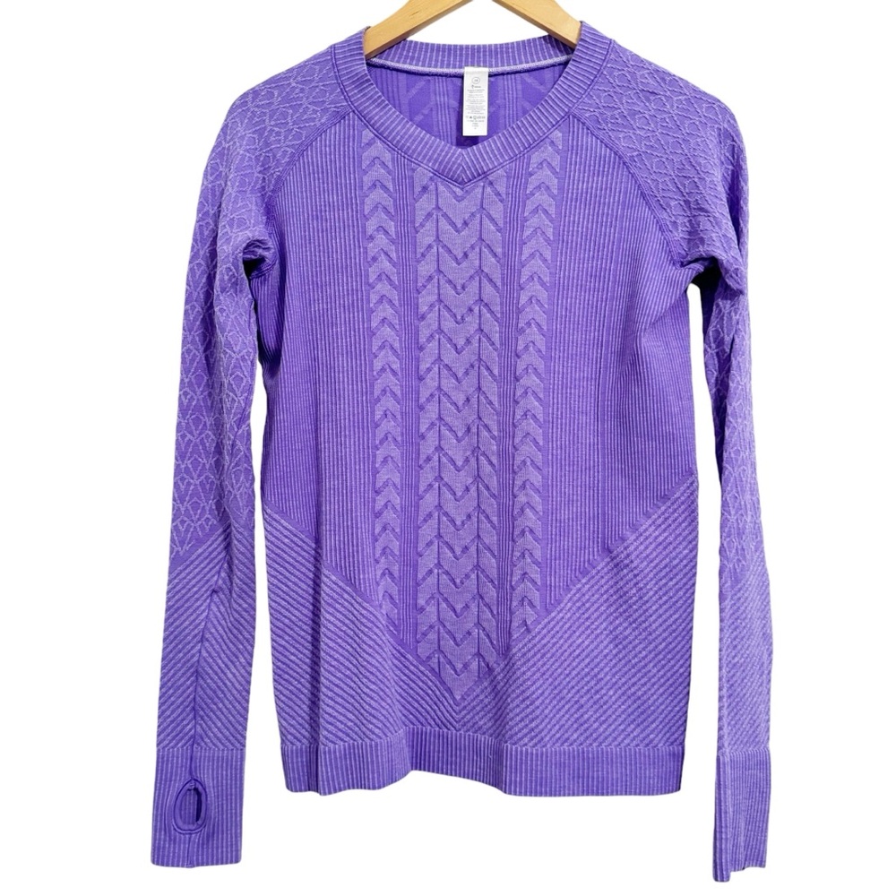 Ivivva Lululemon Glacier Air Long Sleeve Purple Top Size 14